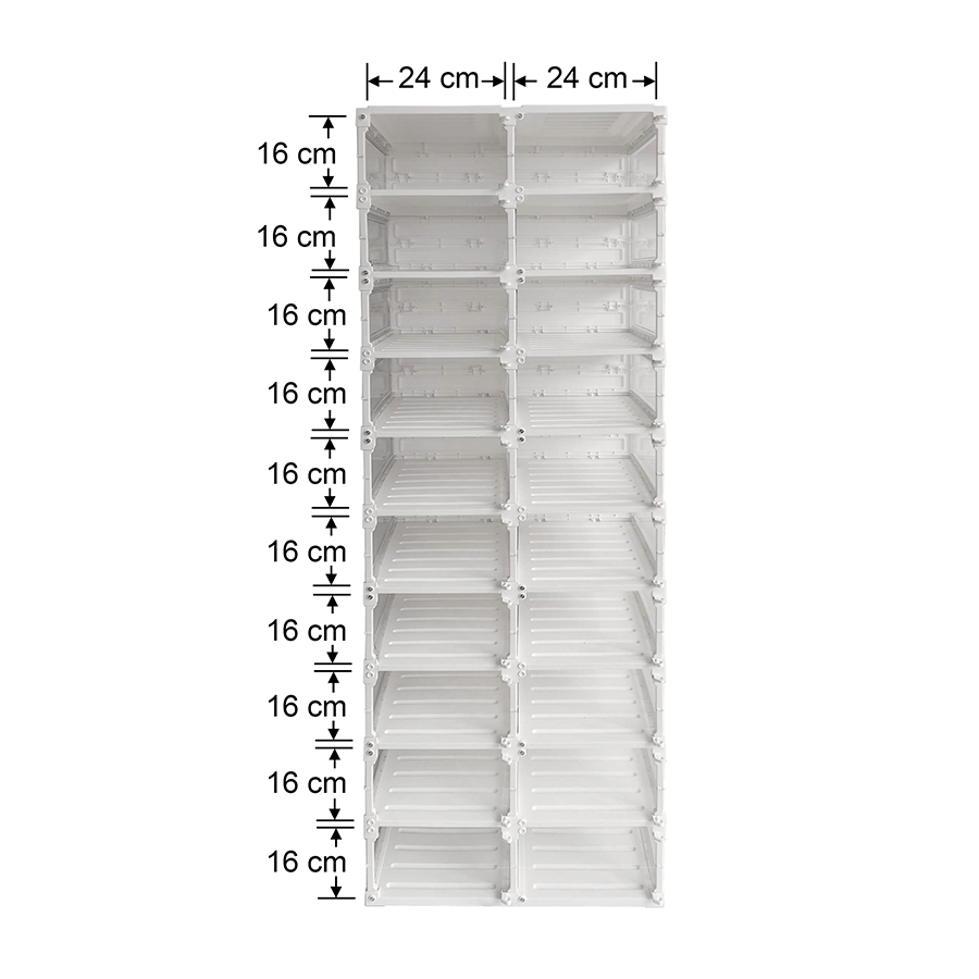 Collins 10 Layer 20 Box Shoe Organizer