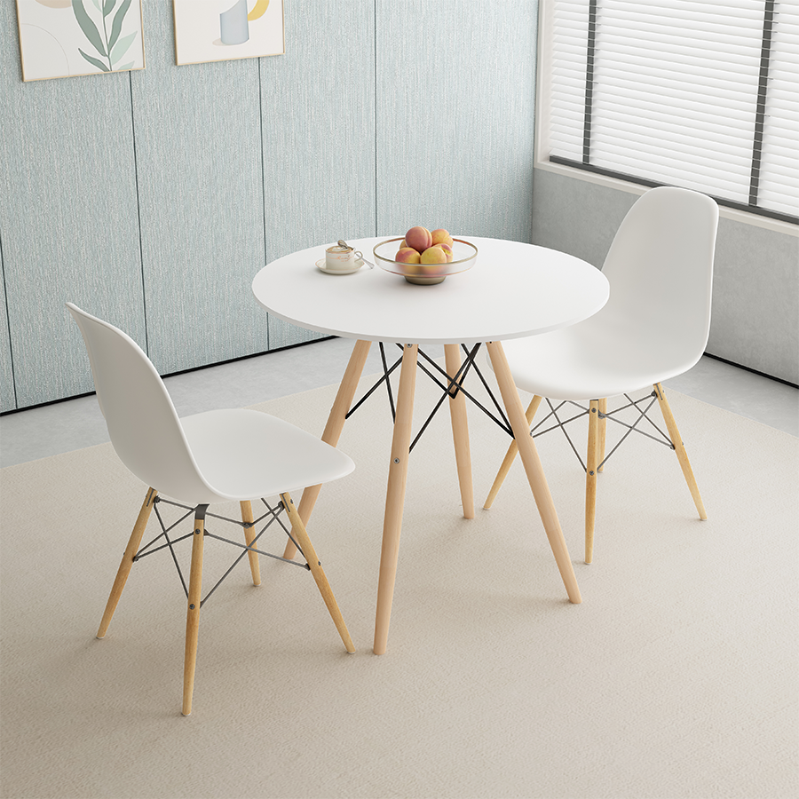 Clarisse 2 Seater Round Dining Set