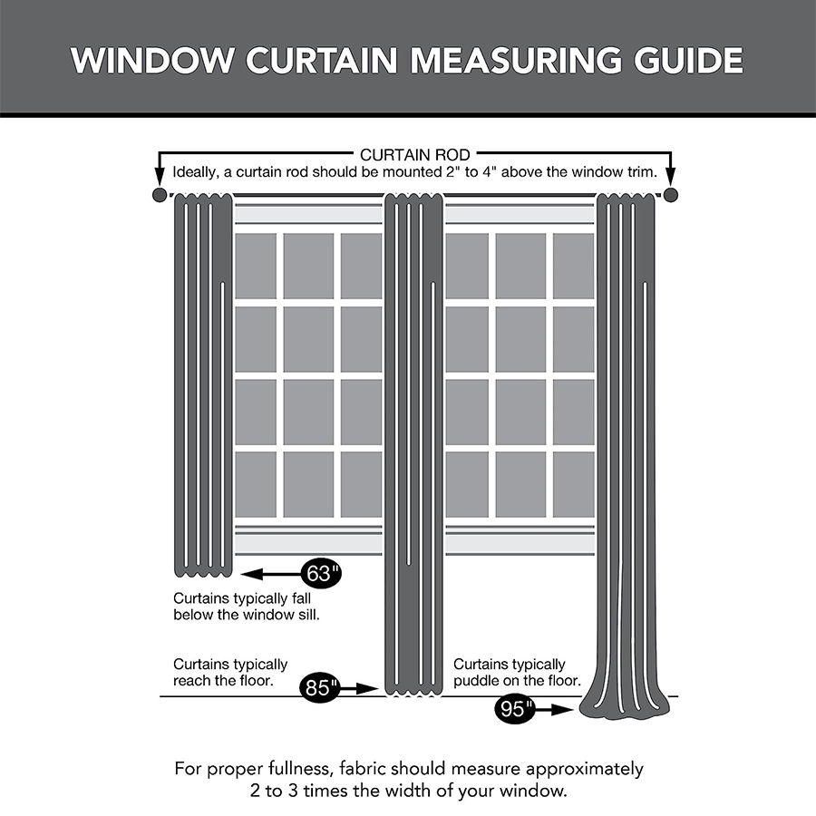 Birte Plain & Print Set of 3 Curtain