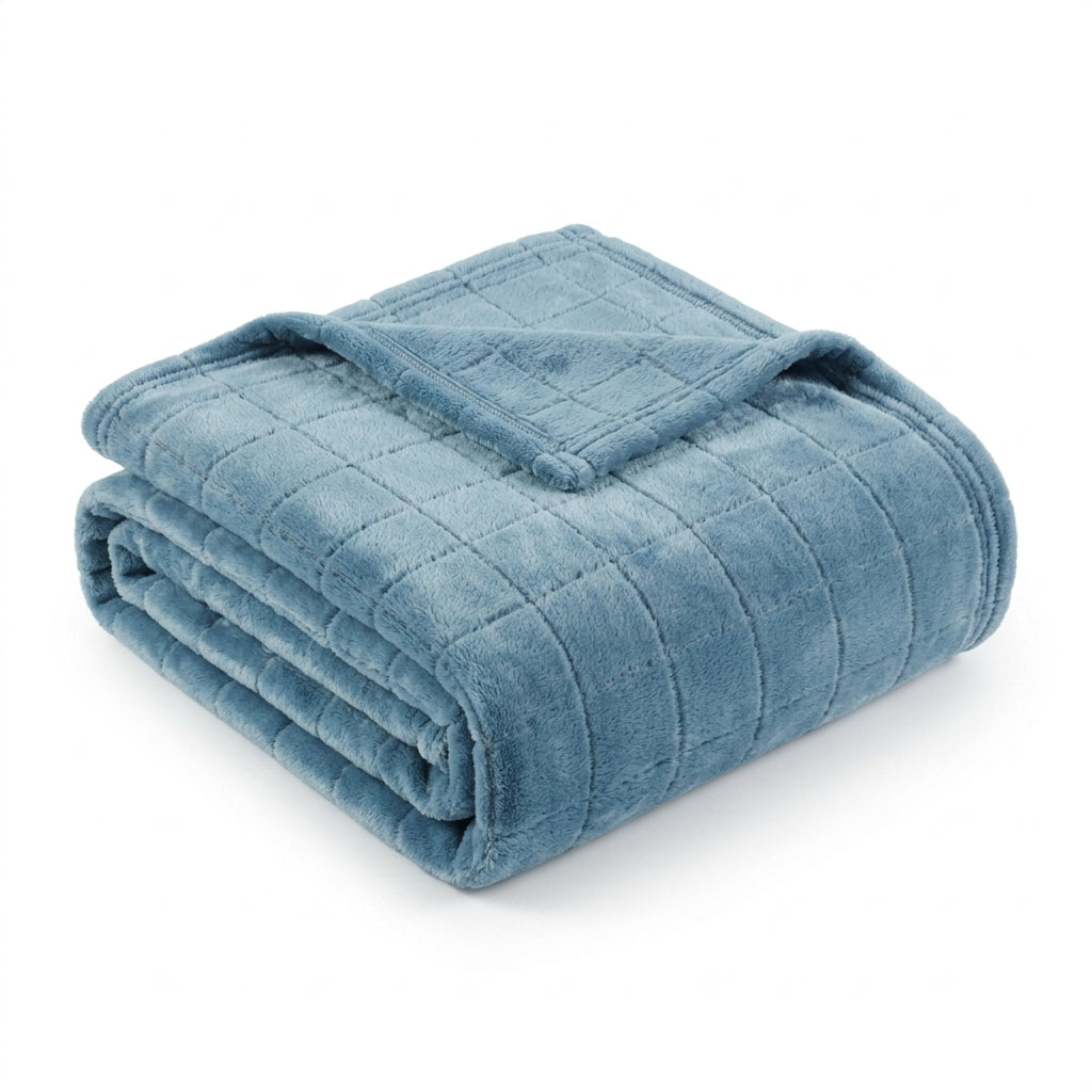 Cami Flannel Blanket Blue
