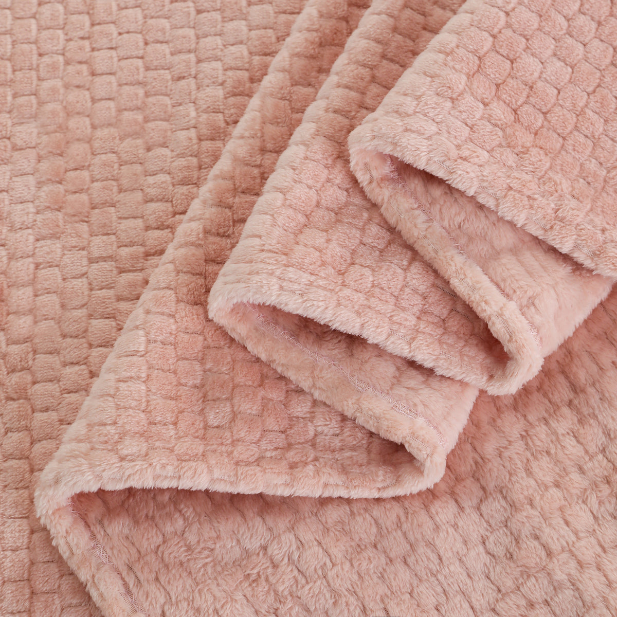 Elodie Flannel Blanket Pink