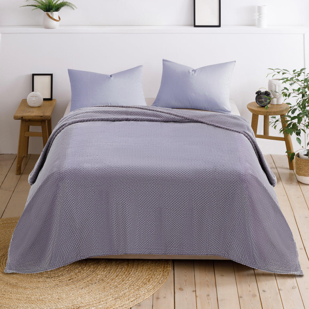 Margo Flannel Blanket Purple