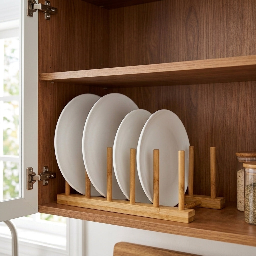 Mei Bamboo Plate Holder