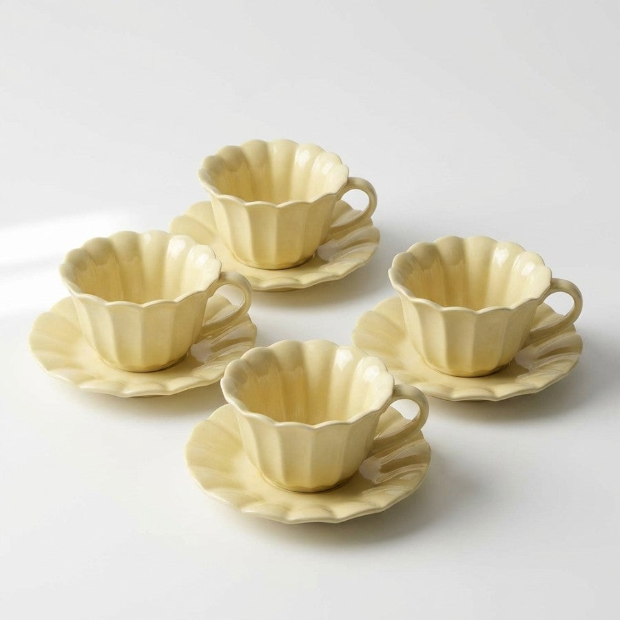 Belle Cup And Saucer 8pc Set