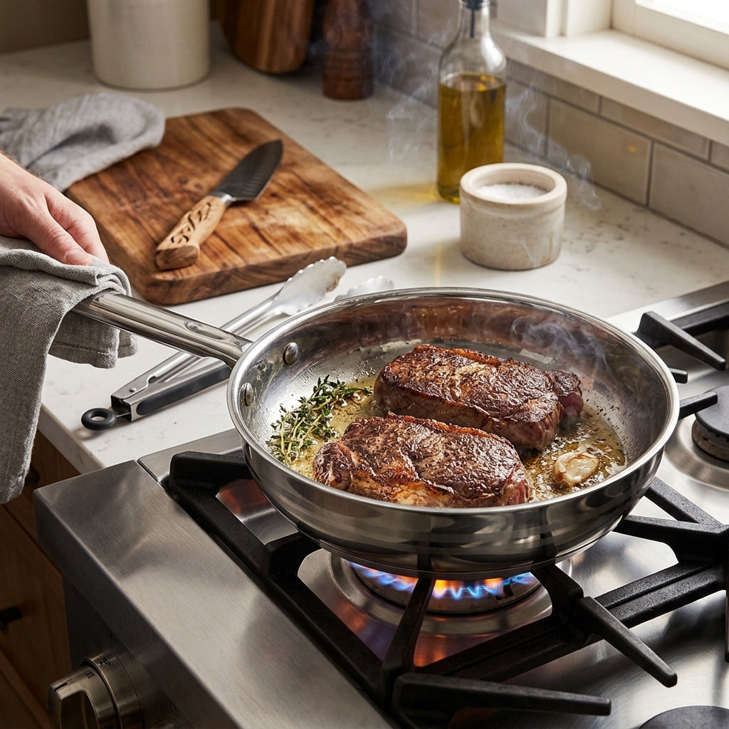 Noe Stainless Steel Frying Pan