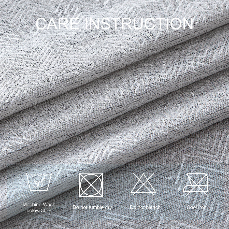 Adda Gray Faux Linen Curtain