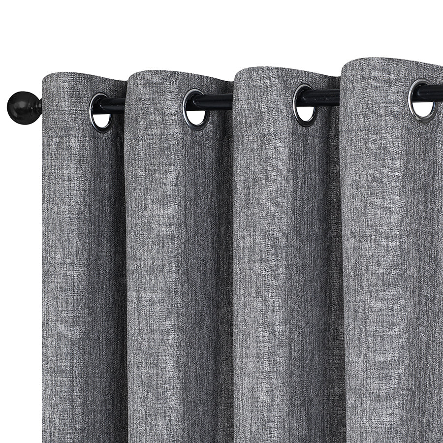 Alika Black Semi Blackout Curtain