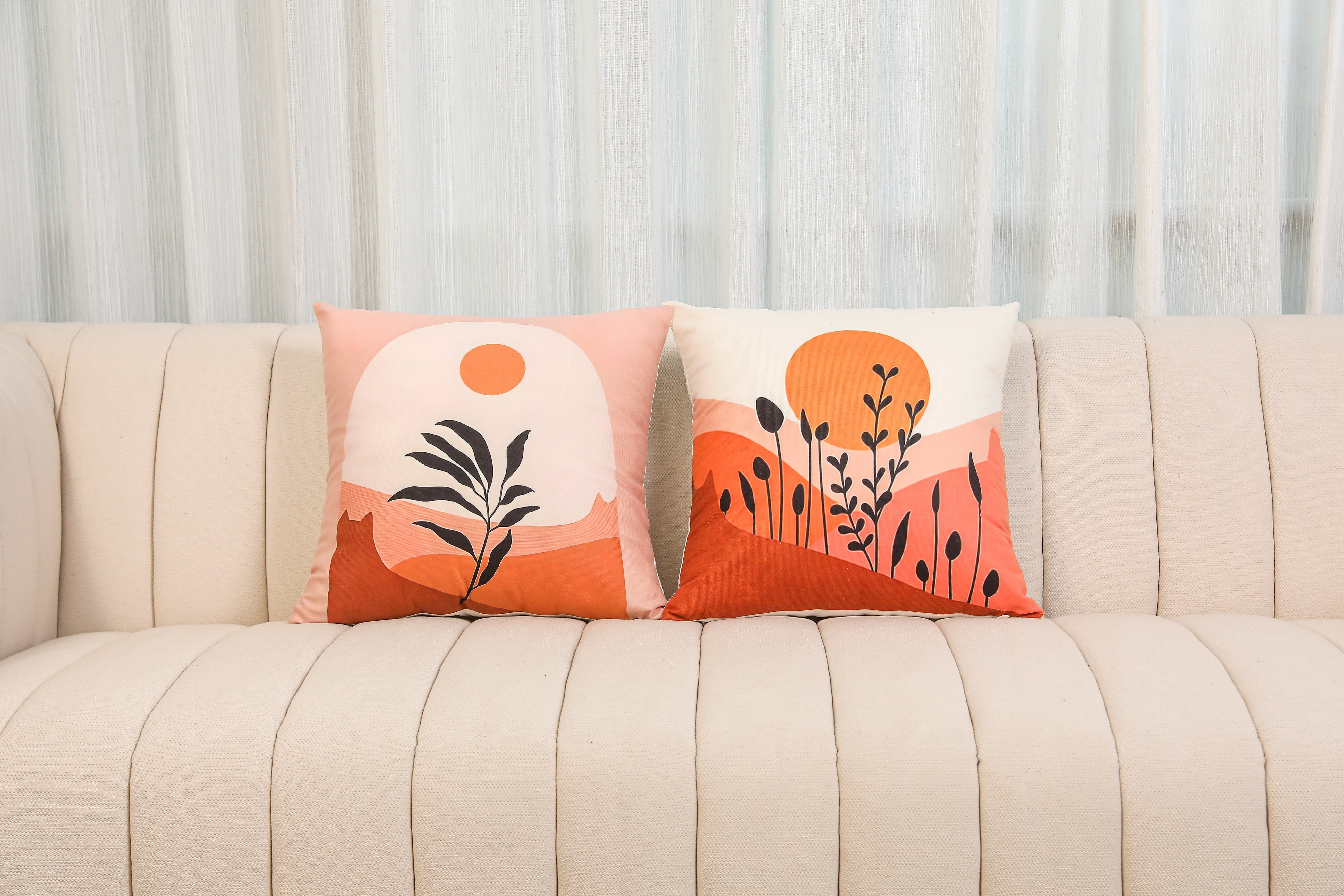 Lumi Golden Horizon Throw Pillowcases Set of 2