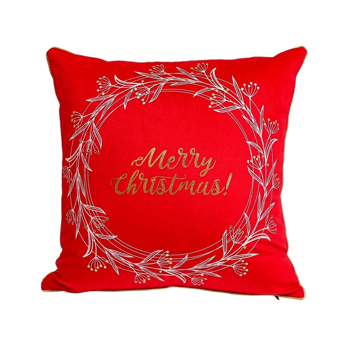 Miksa Merry Wreath Throw Pillowcase