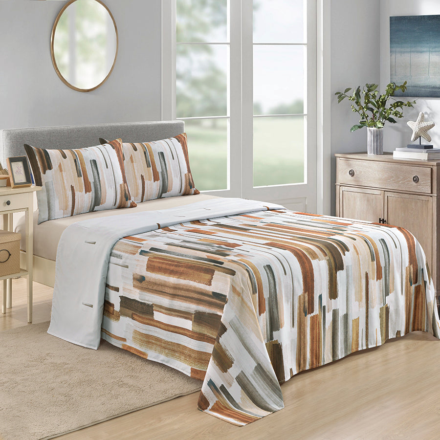 Kelle Comfort Printed 4pc Sheet Set