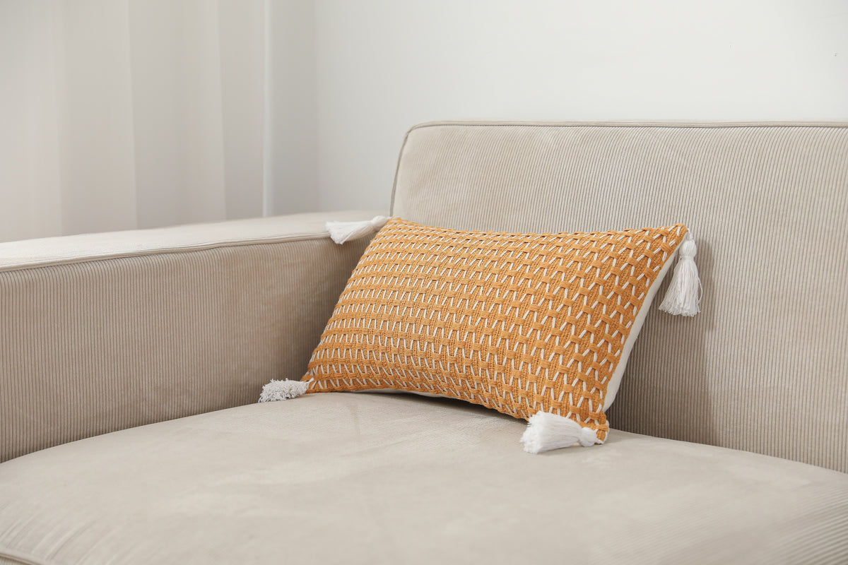 Milica Boho Mustard Kidney Pillowcase