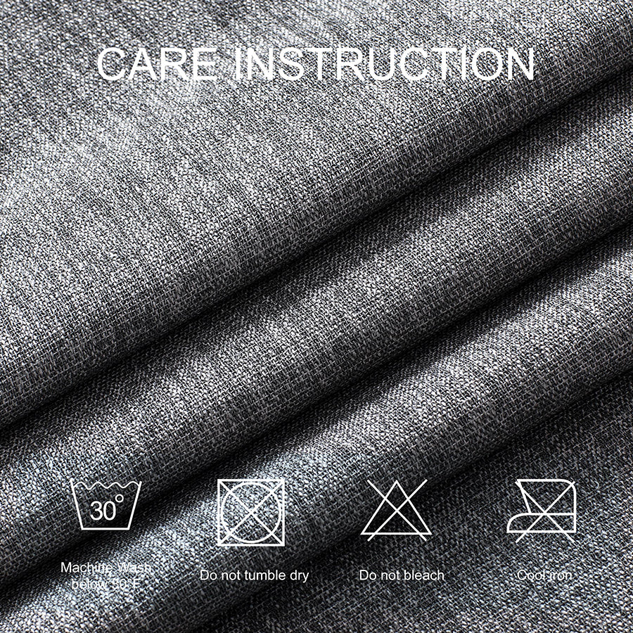 Alika Black Semi Blackout Curtain