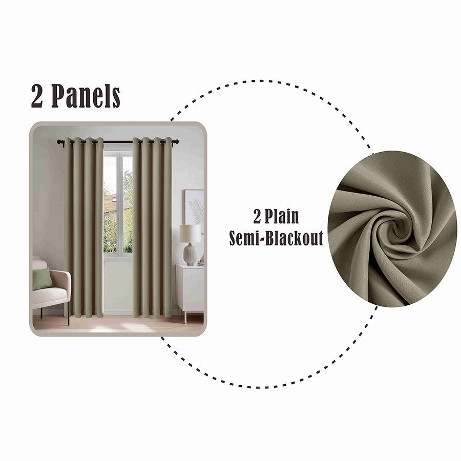 Beint Semi Blackout 54x85" Set of 2