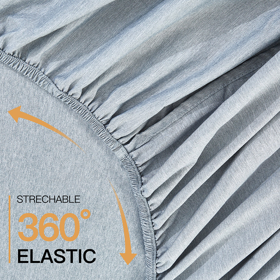 Reversible Stripe Stardew 4pc Flat Sheet Set