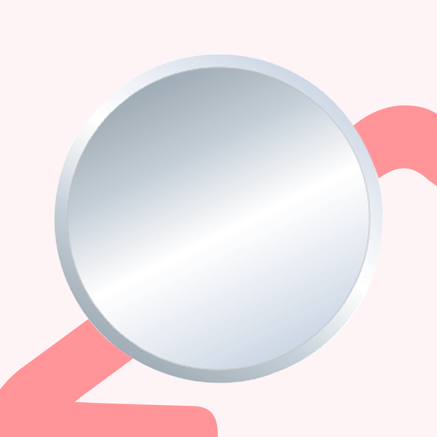 Plain Bevel Round Mirror