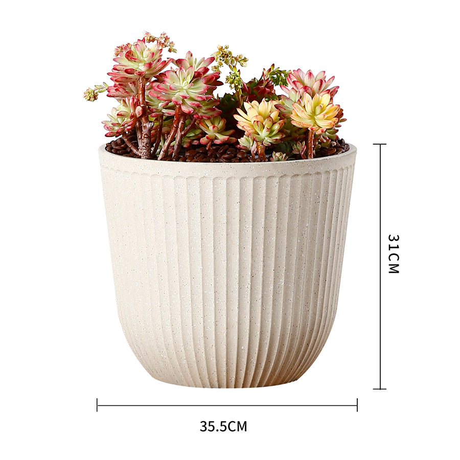 Aspen Plastic Pot Peach