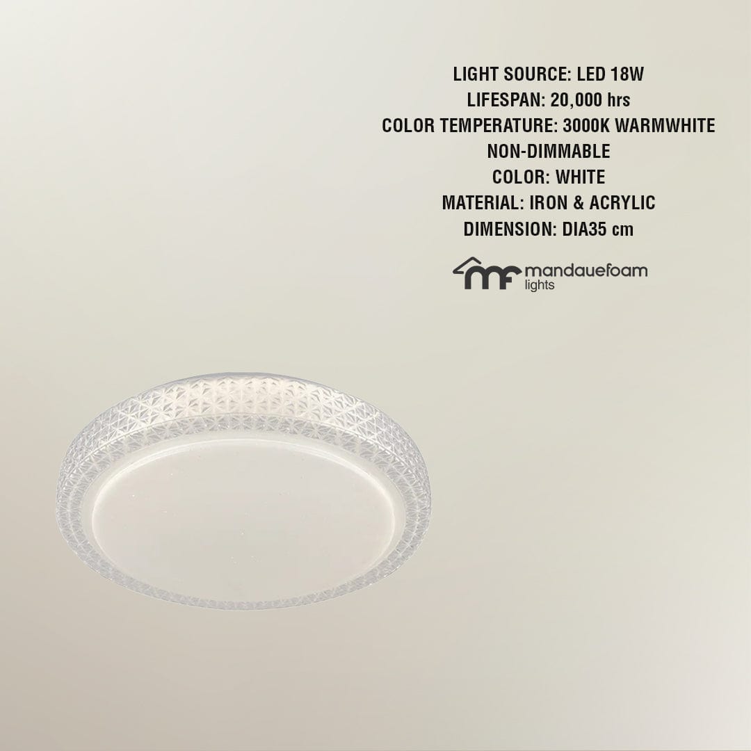 MORE PALNE OPTIONS Palne Round Flush Mount Light Palne Round Flush Mount Light Mandaue Foam