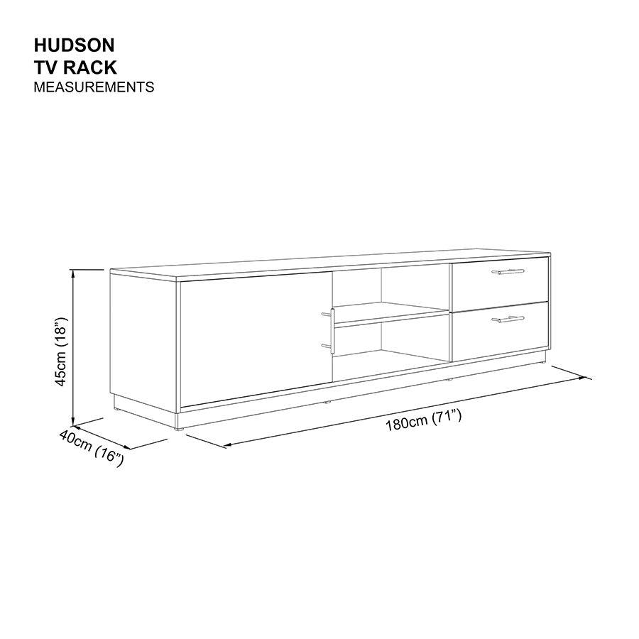 Hudson TV Rack