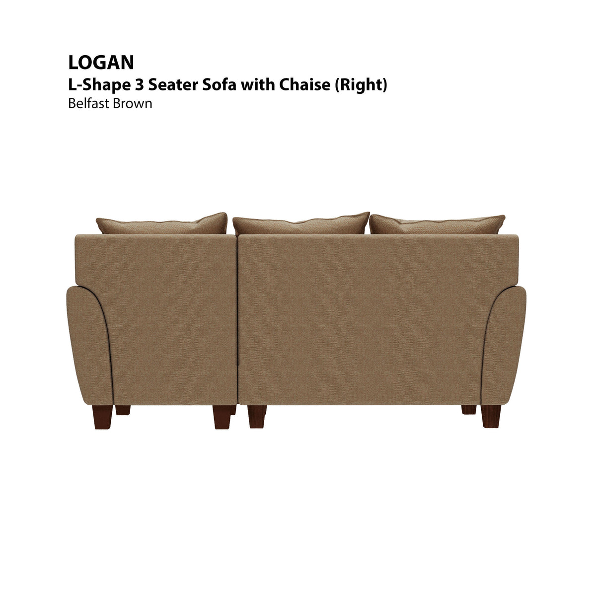 Logan L-shape 3 Seat with Chaise (Right Facing) Sofa