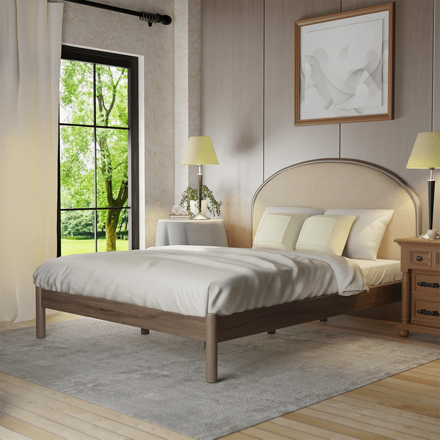 MORE BRAXTON OPTIONS Braxton Bed 60x75" - Walnut Brown Braxton Bed 60x75" - Walnut Brown Mandaue Foam