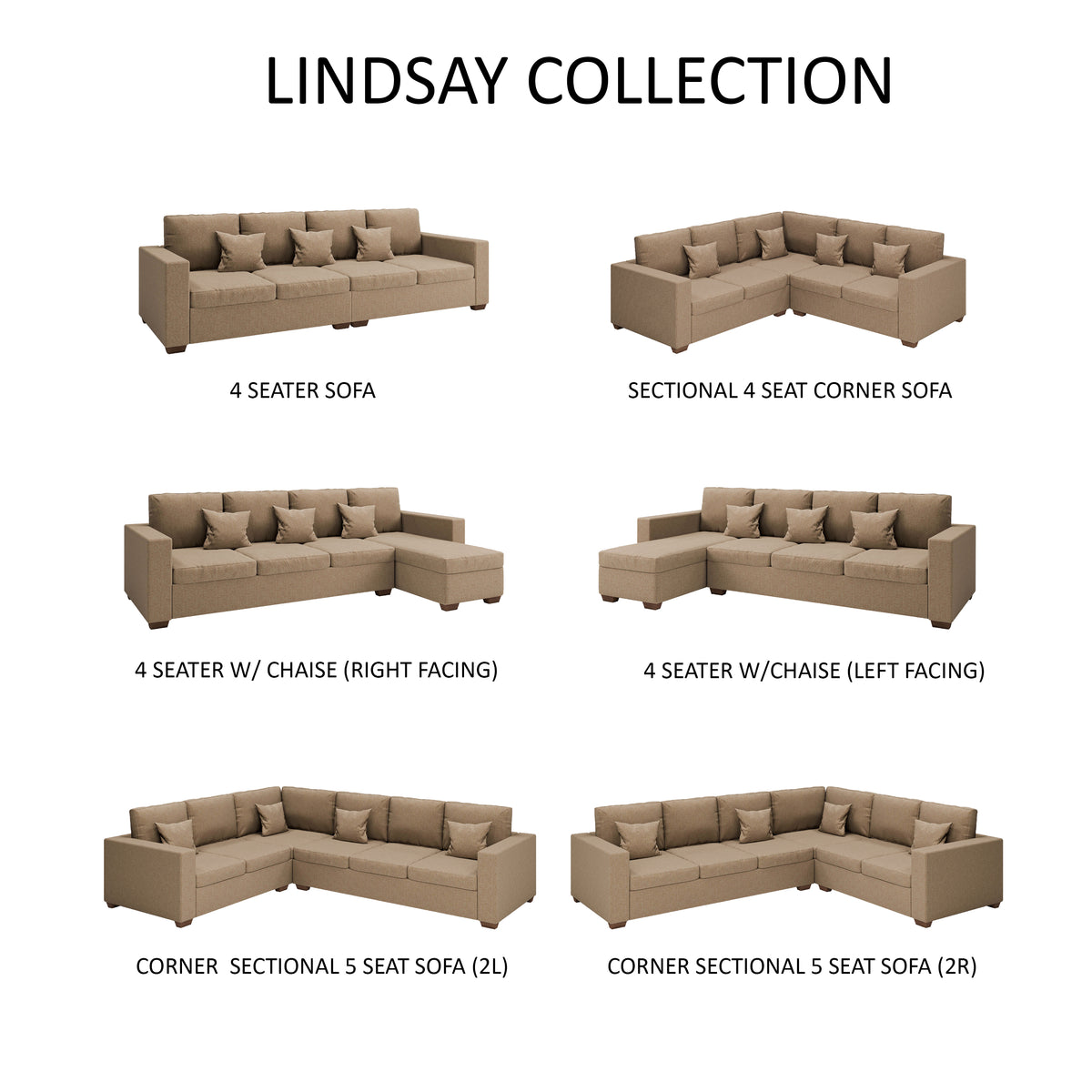 Lindsay 4 Seater Sofa