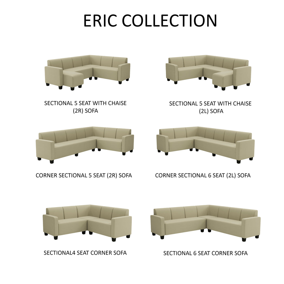Eric Corner Sectional 6 Seat (2R) Sofa