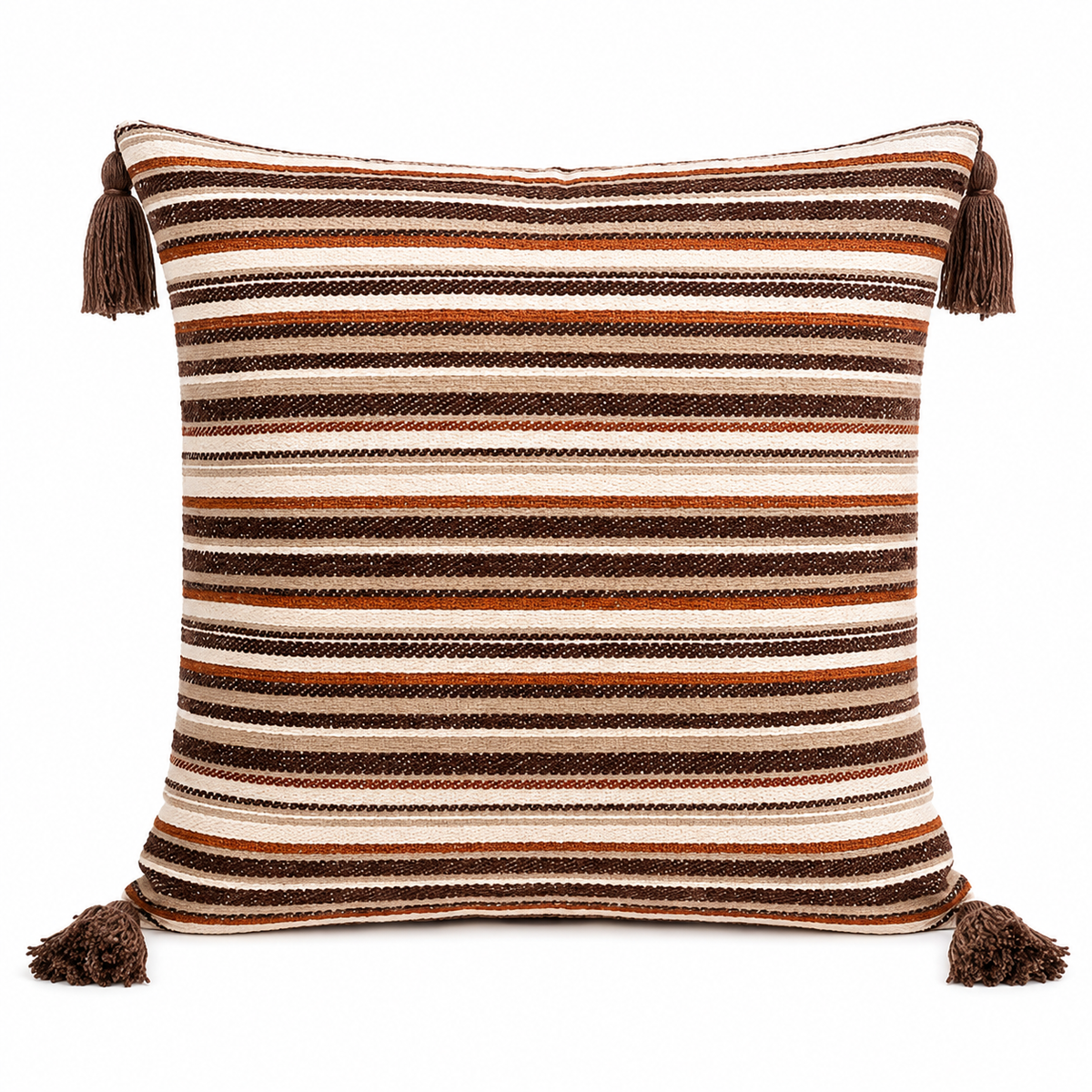 Mair Boho Warm Stripes Throw Pillowcase