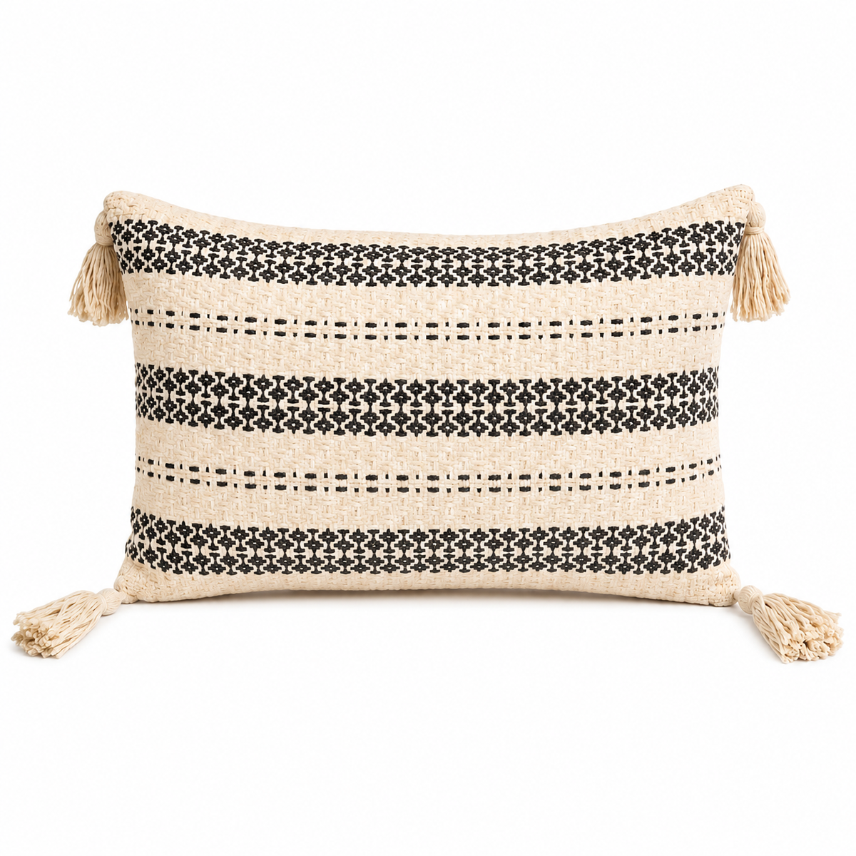 Mair Boho Folk Stripes Kidney Pillowcase