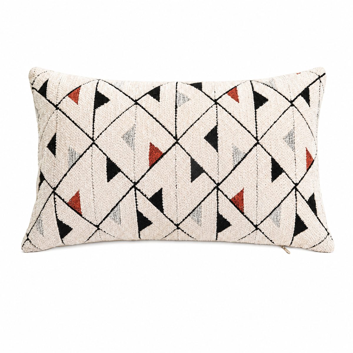 Modern Geo Jacquard - Crosslines Kidney Pillowcase