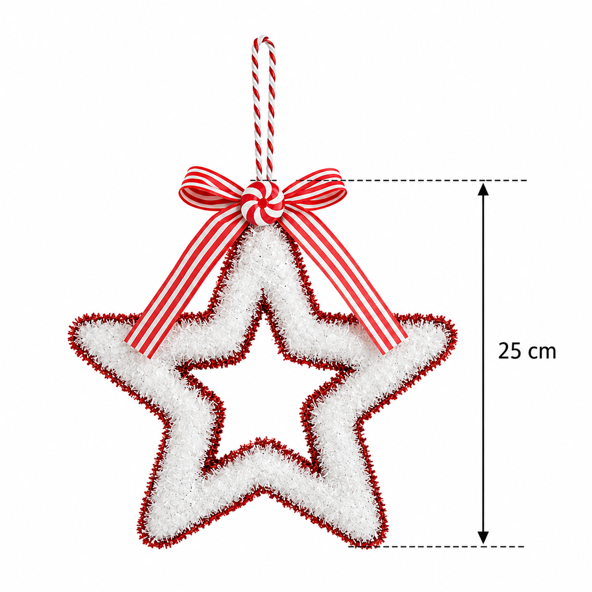 Glitter Star Hanging Ornament 25cm