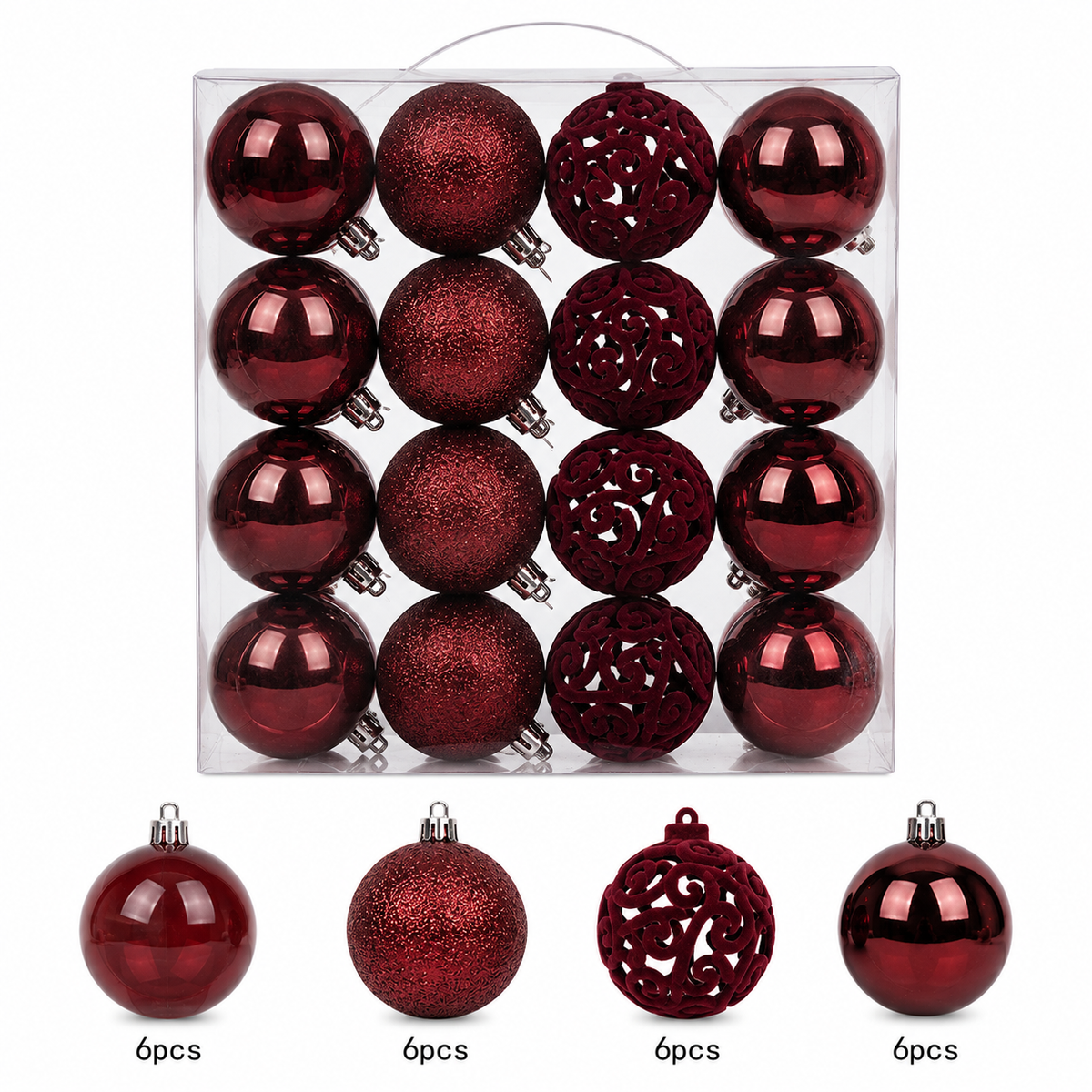 Velvet Luxe Baubles 6 cm