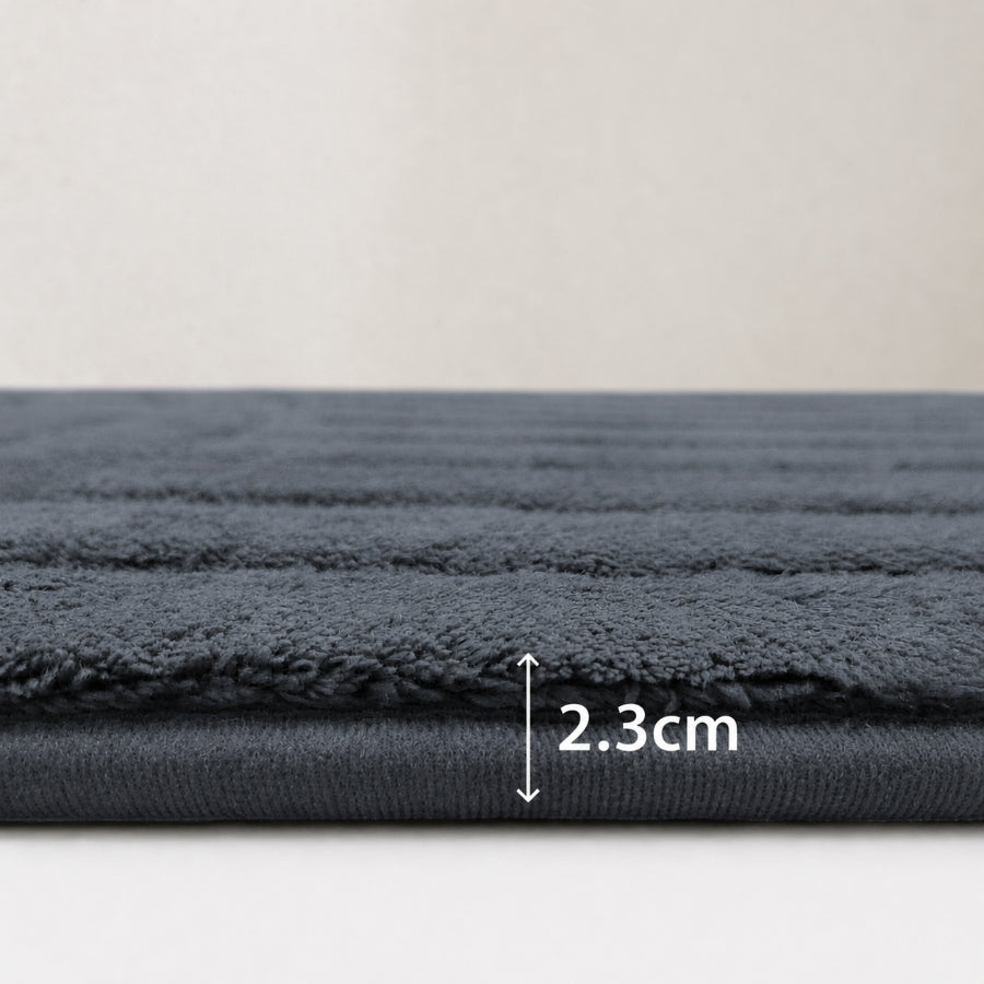 Asta Gray Plush Foam Rug