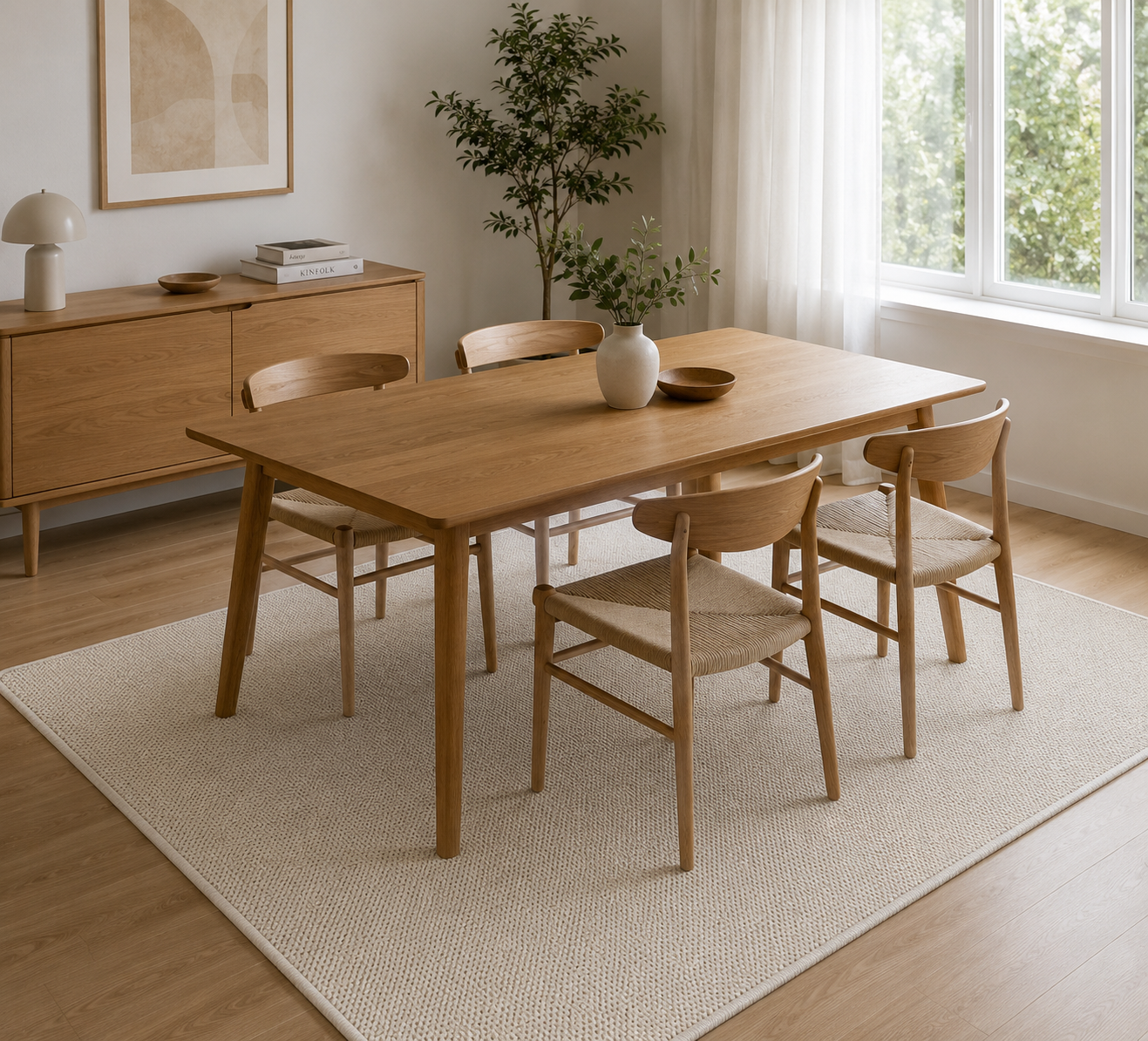 Arvi Cream Synthetic Jute Rug