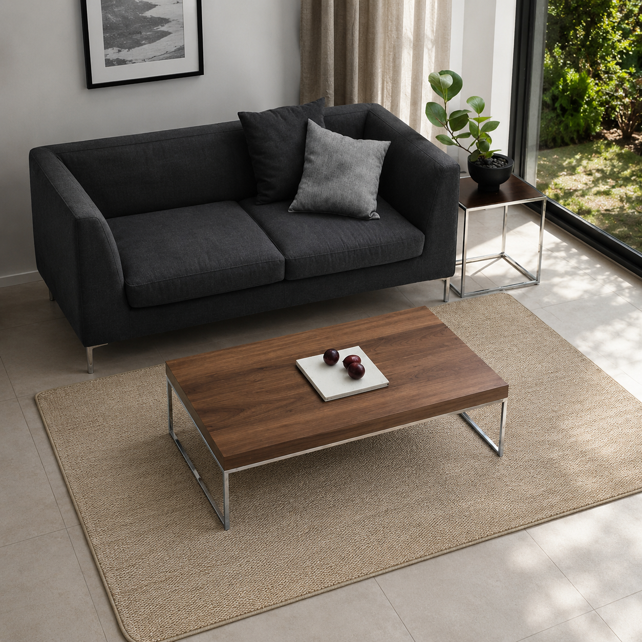 Arvi Brown Synthetic Jute Rug