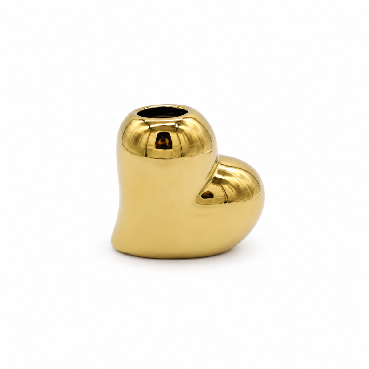 Golden Heart Vase 13cm