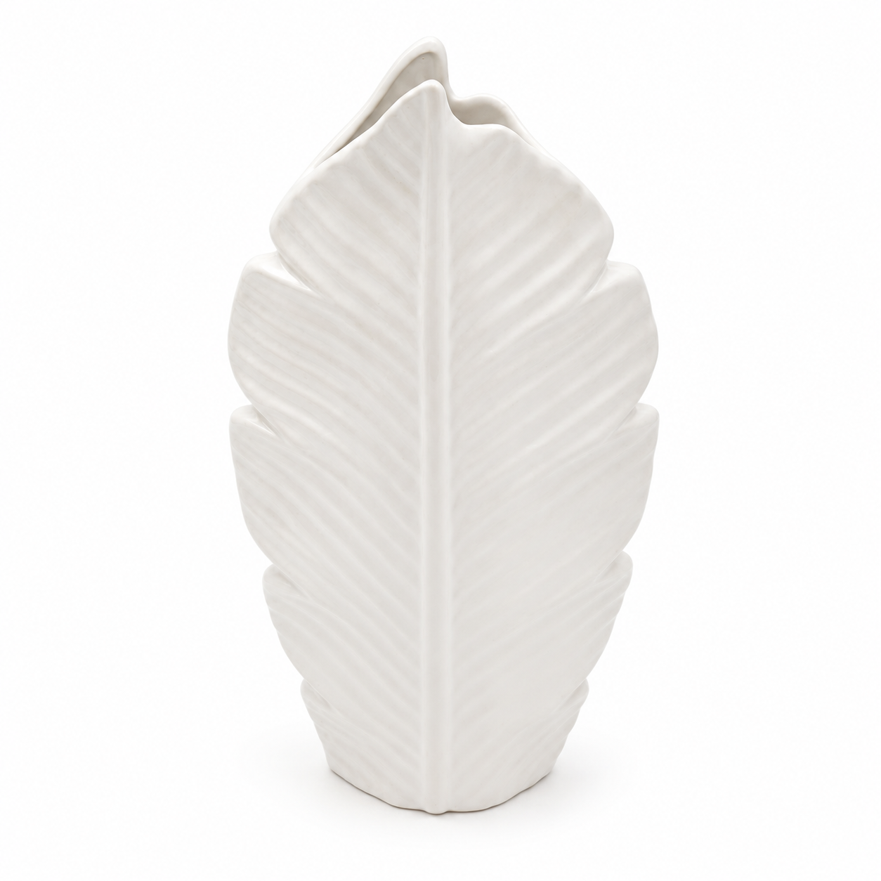 Verdant Leaf Vase