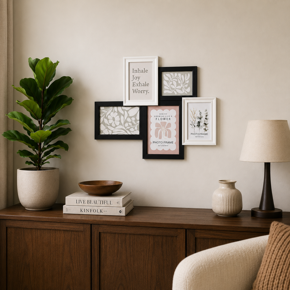 Jary Collage Photo Frame 4x6 - 5 Openings