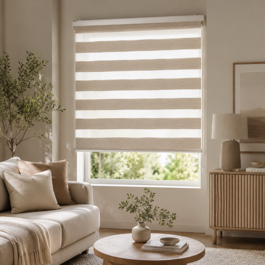 Sandshell Basic Zebra Blinds