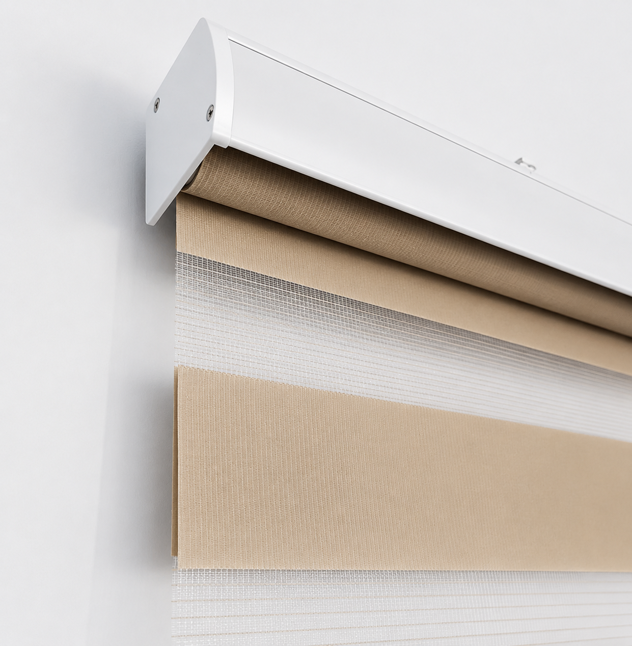 Brown Zebra Non-blackout Blinds