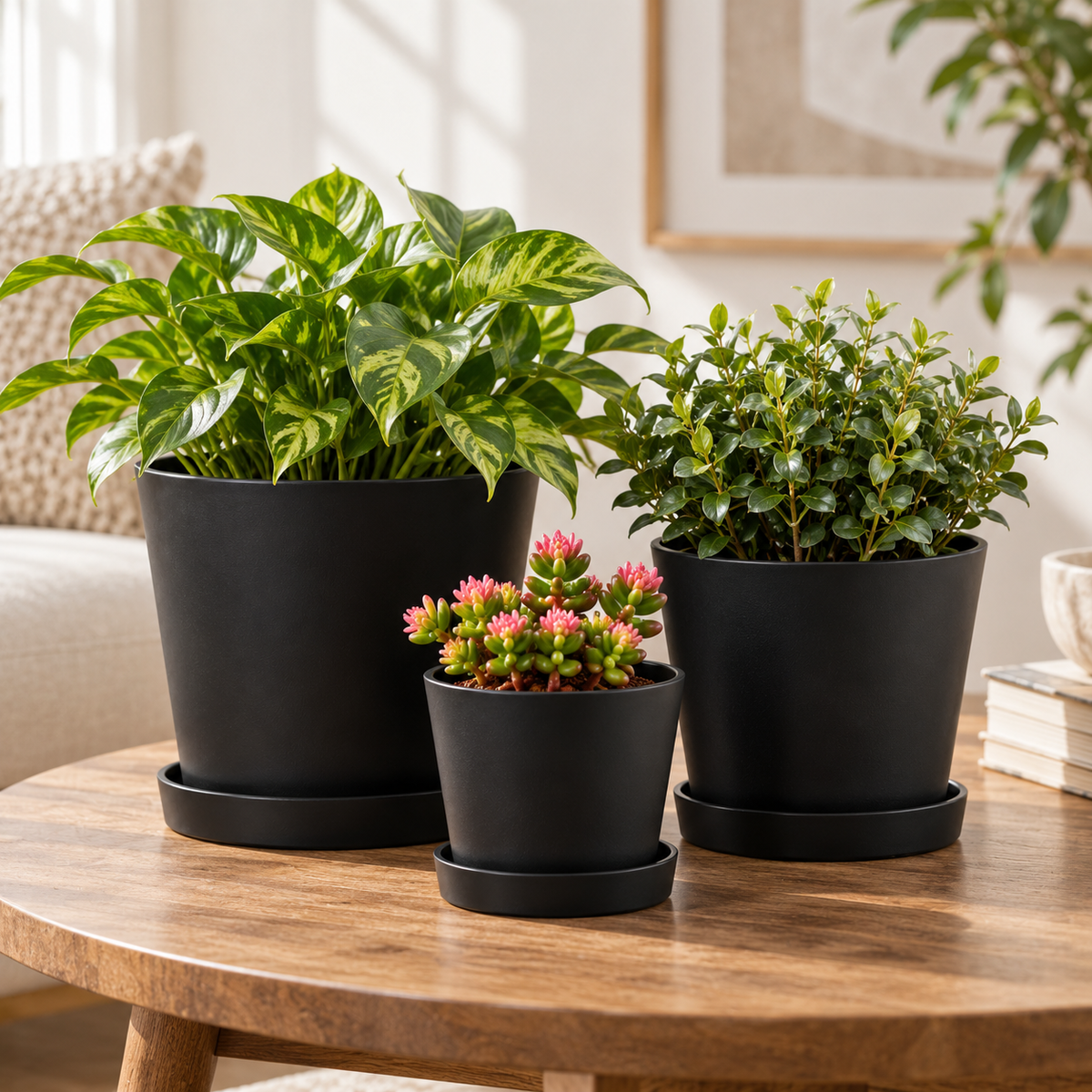 Fria Plastic Black Pot