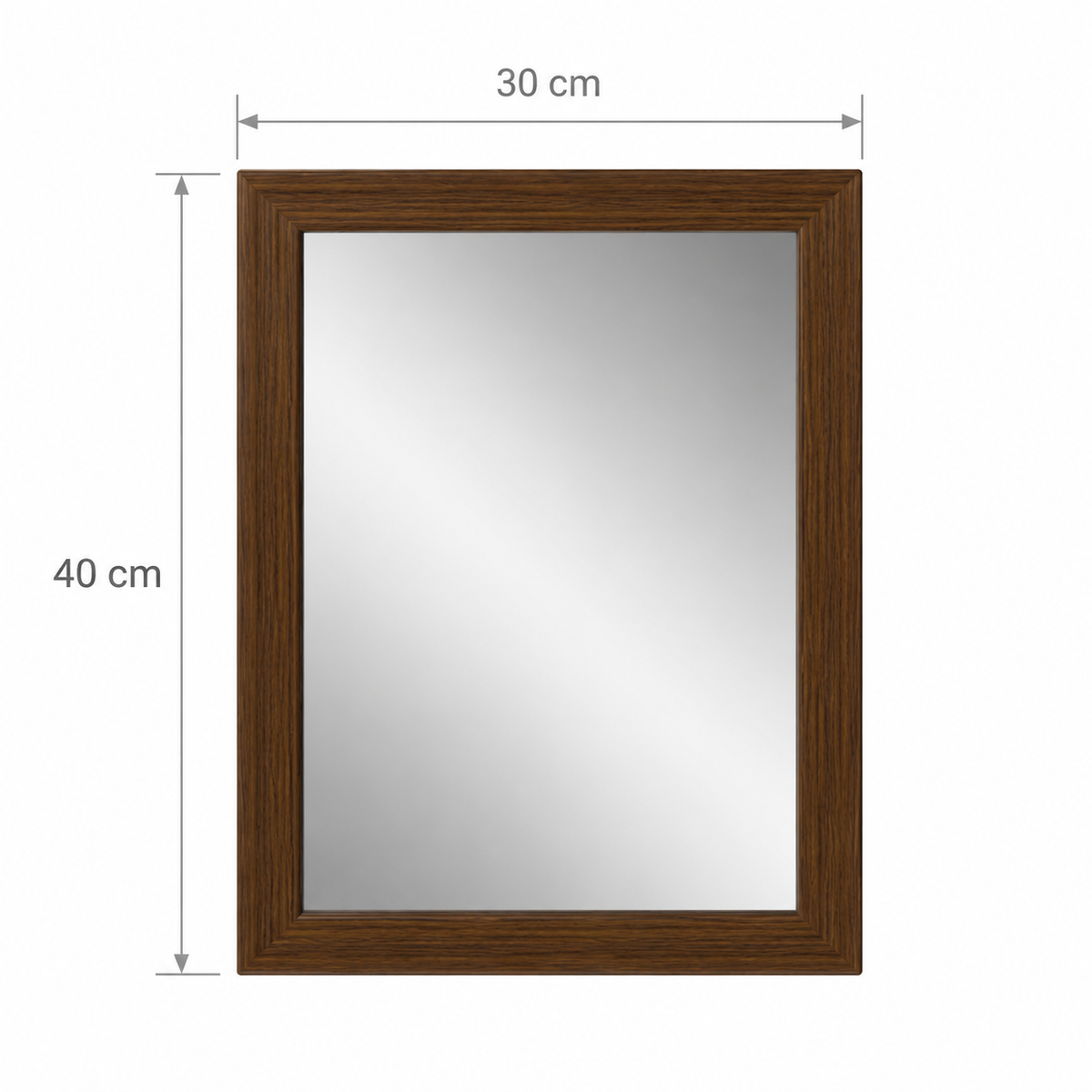 Jako Brown Teak Basic Mirror 30x40cm B1T1