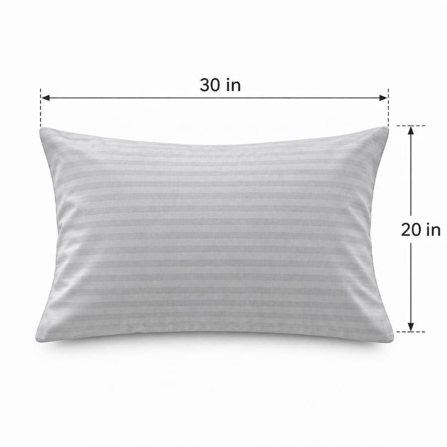 Basic Gray Plain Pillowcases