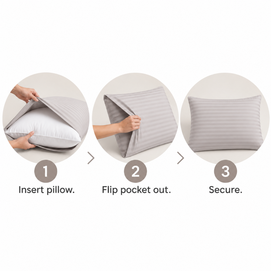 Basic Espresso Plain Pillowcases