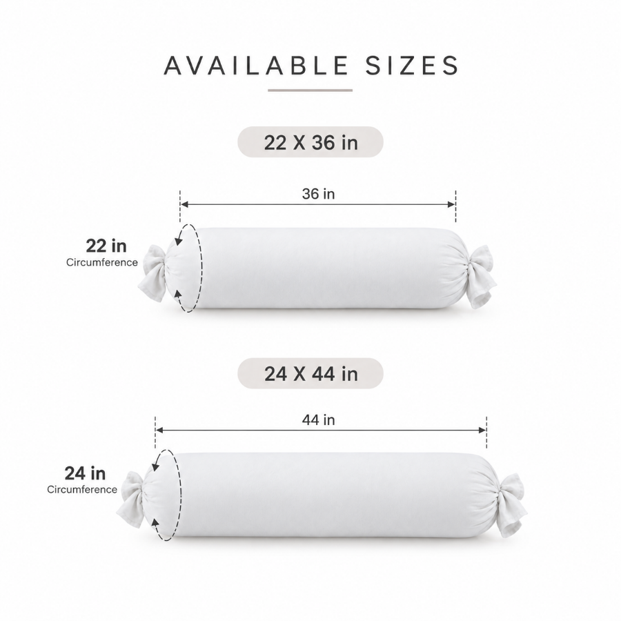 Super Soft White Bolster Case