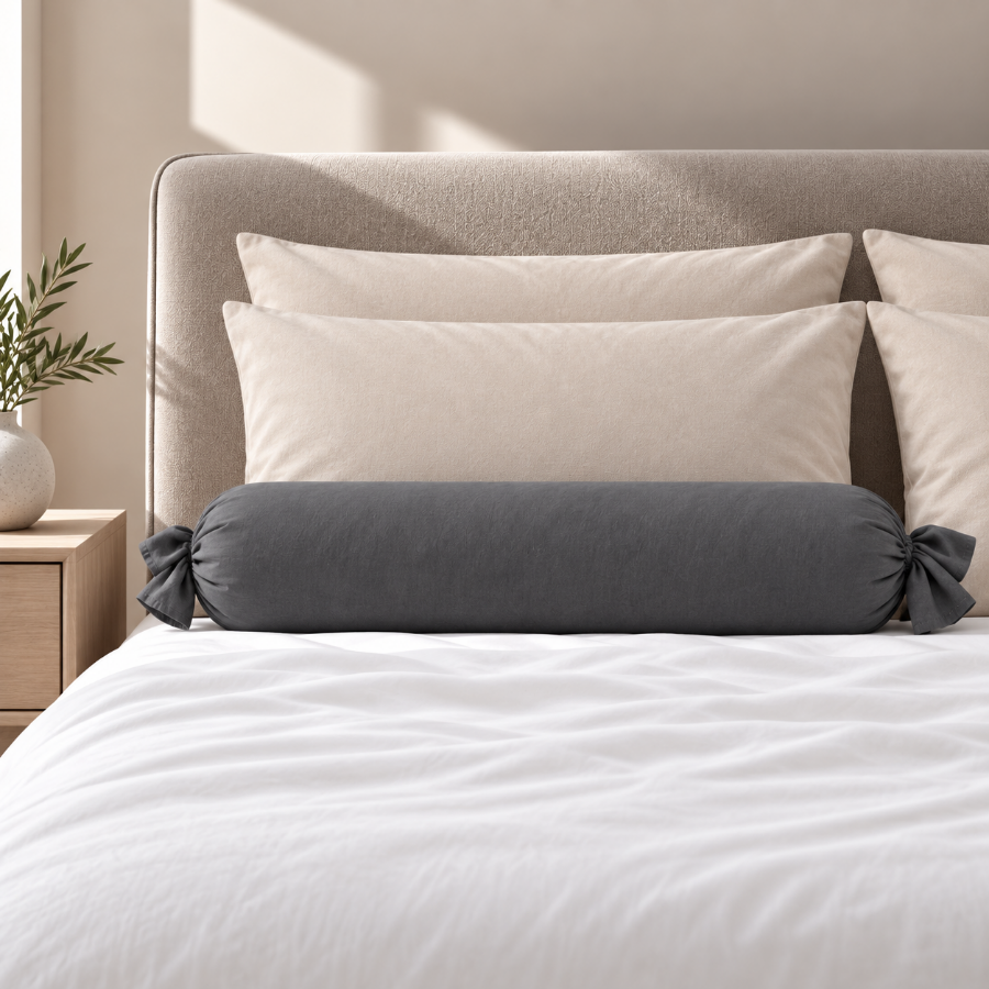 Super Soft Pewter Bolster Case