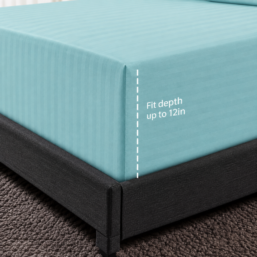 Basic Duck Egg Plain 3pc Sheet Set