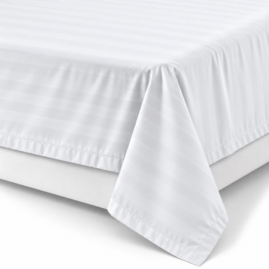 Basic White Plain 4pc Sheet Set - Flat Sheet