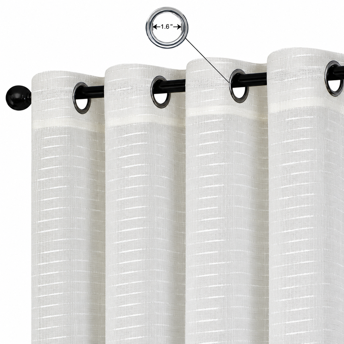 Amalie Beige Sheer Curtain