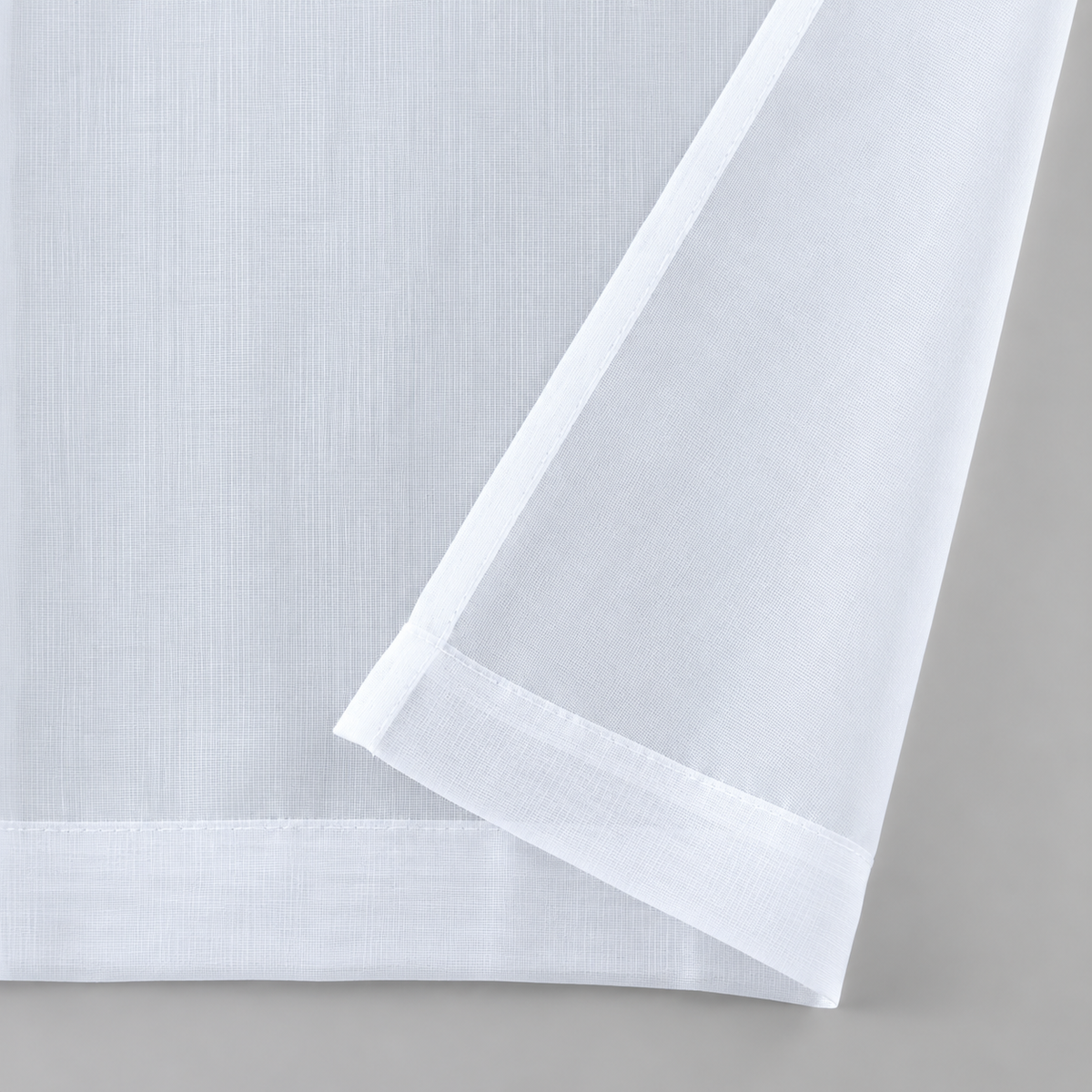 Sol White Sheer Set of 2 Curtains