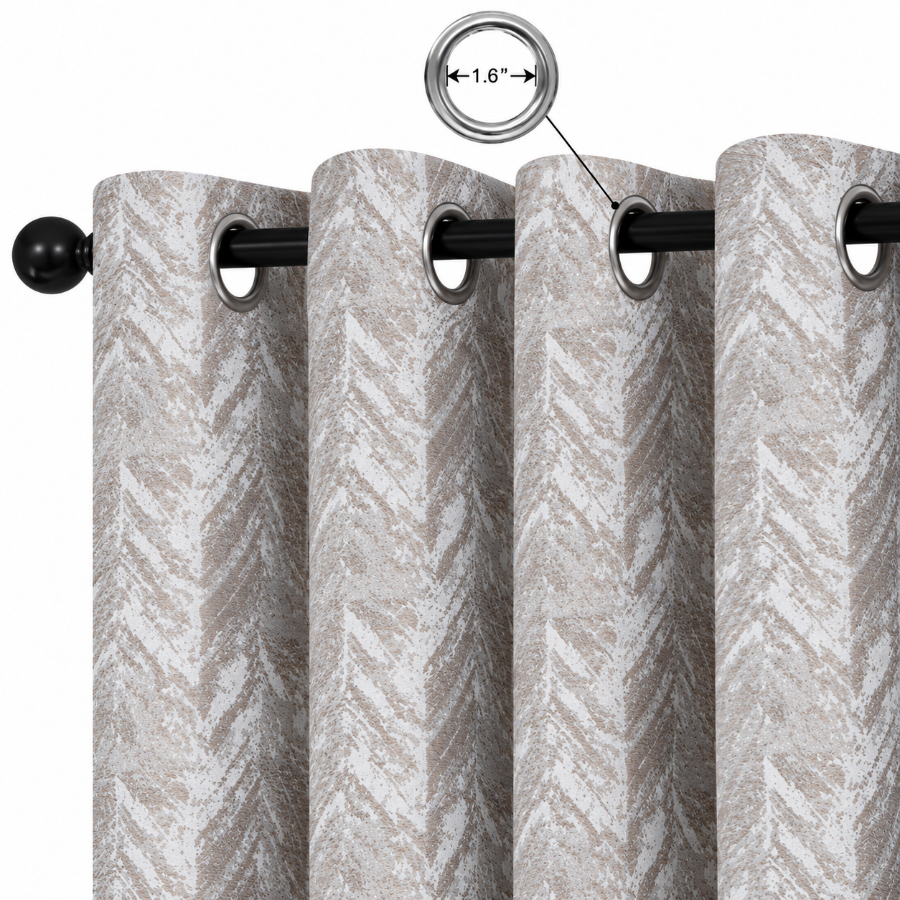 Ansell Coffee Jacquard Curtain